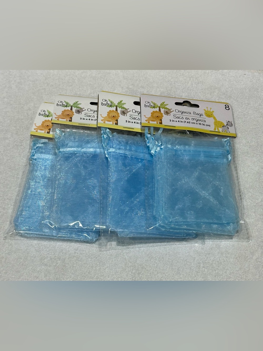 Pouch Blue Sheer Bags Organza Wedding Party Baby Shower Favor Gift Candy Jewelry